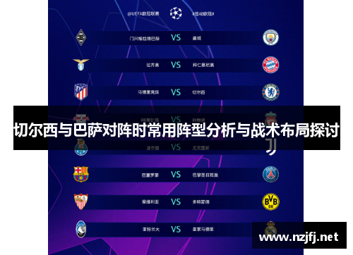 切尔西与巴萨对阵时常用阵型分析与战术布局探讨